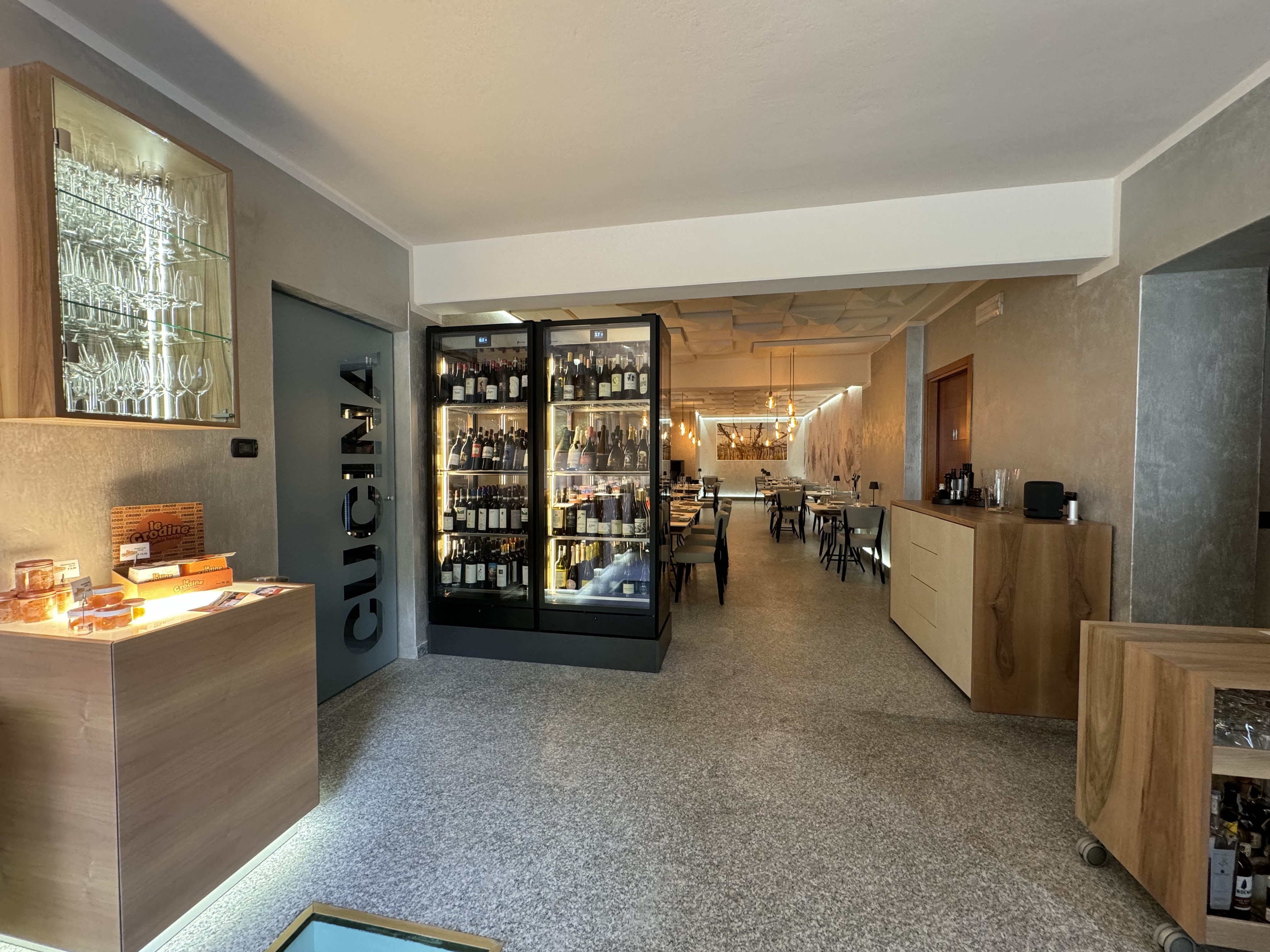 Completed Marconi entrance and wine cellar