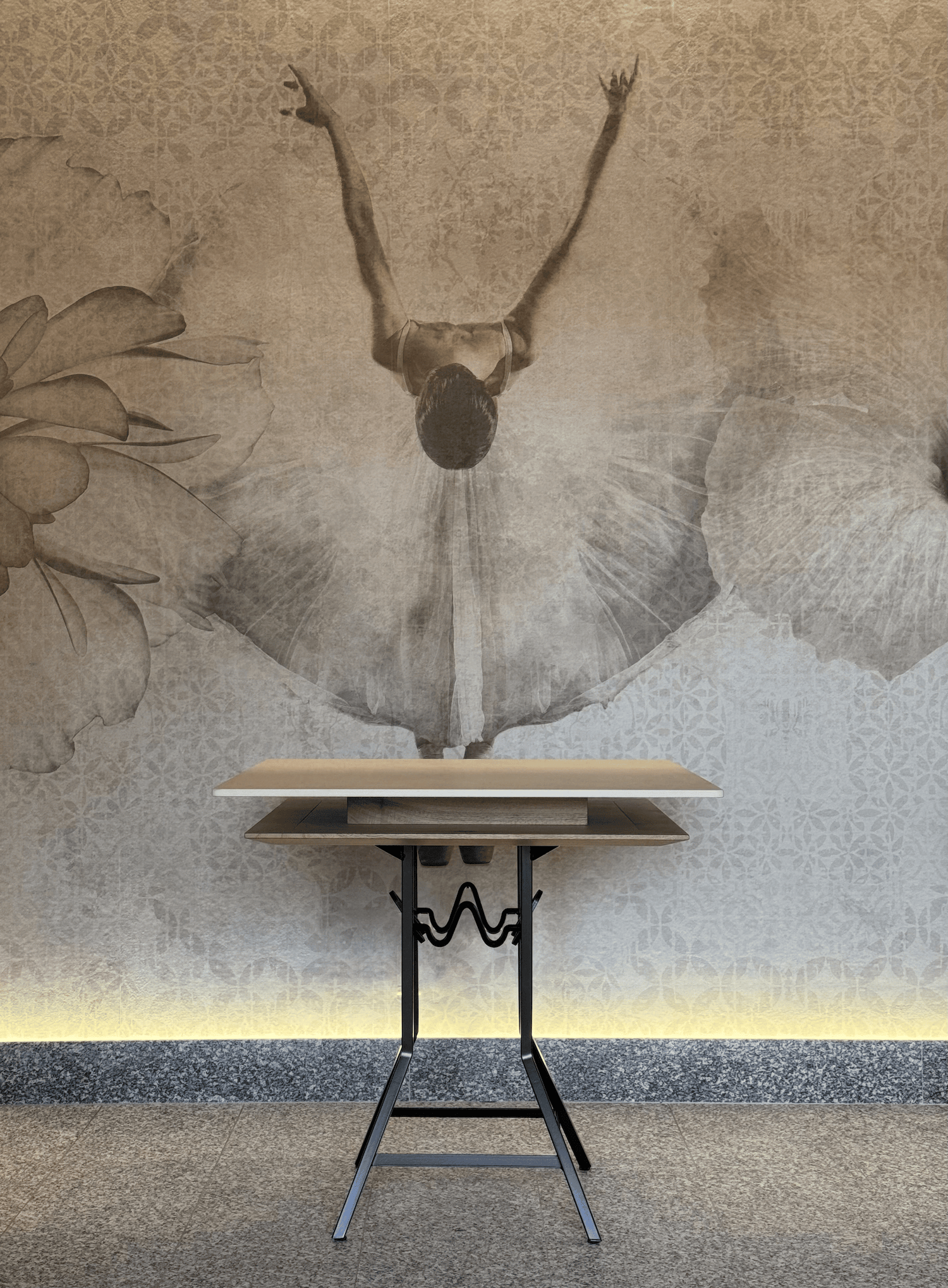 Front view of a MAD table