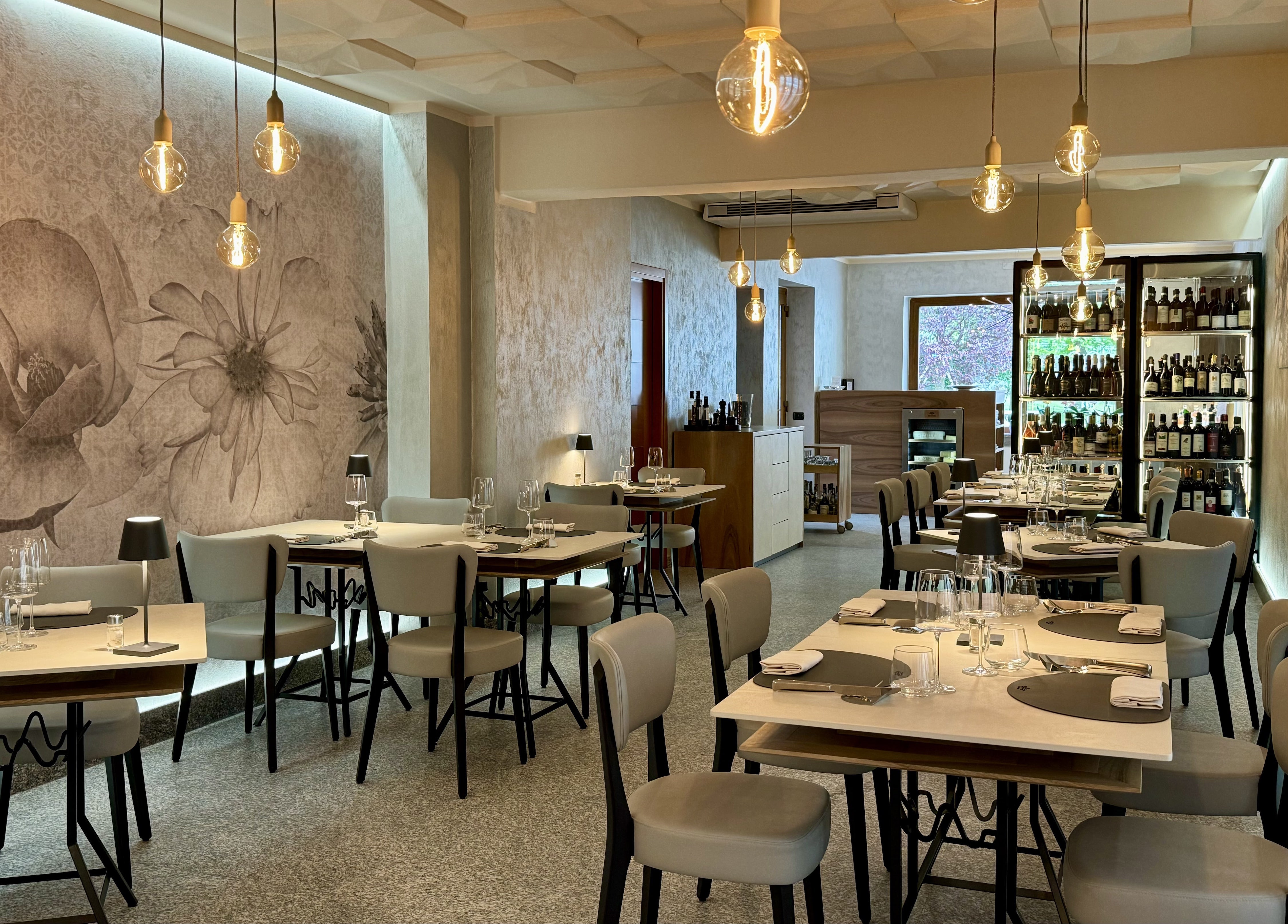View from the dining room towards the wine cellar